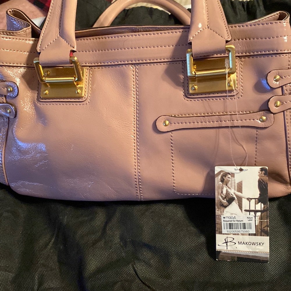 Brand NEW pink patent leather purse